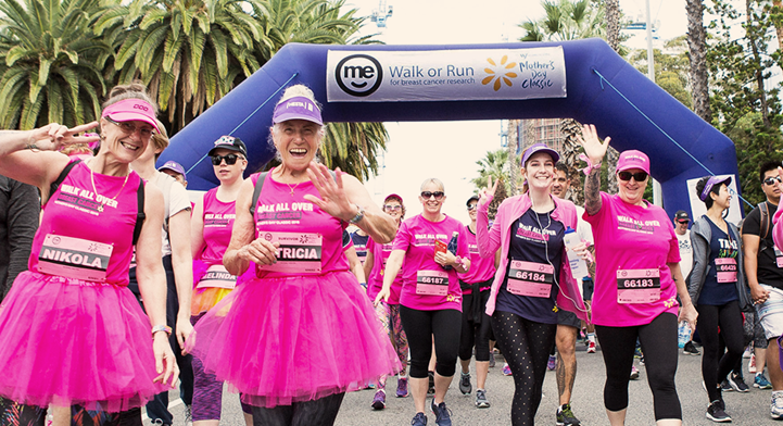 Group of women participating in the Mother's Day Classic
